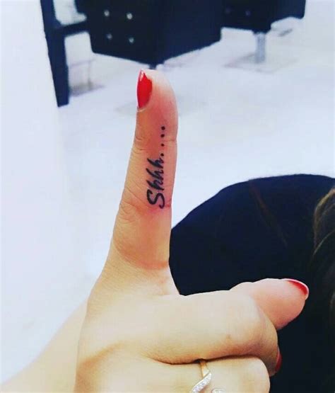 Lovely Index Finger Tattoo - Blurmark