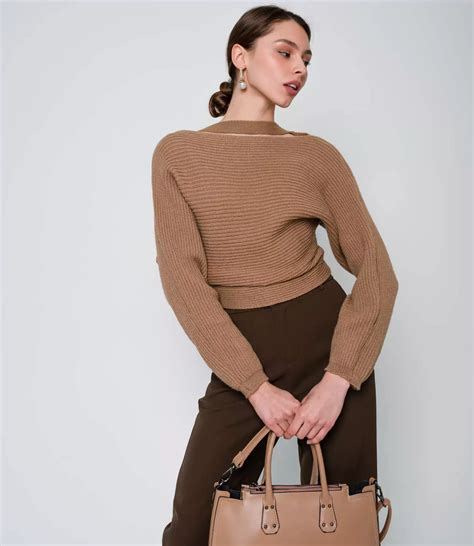 Кофта #КТ6825, цвет бежевый - купить женские кофты оптом