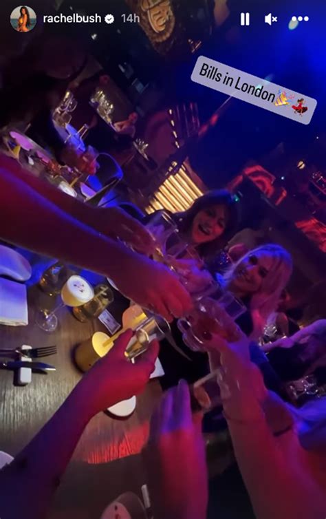 Jordan Poyer's wife, Rachel Bush, parties in London before Bills game