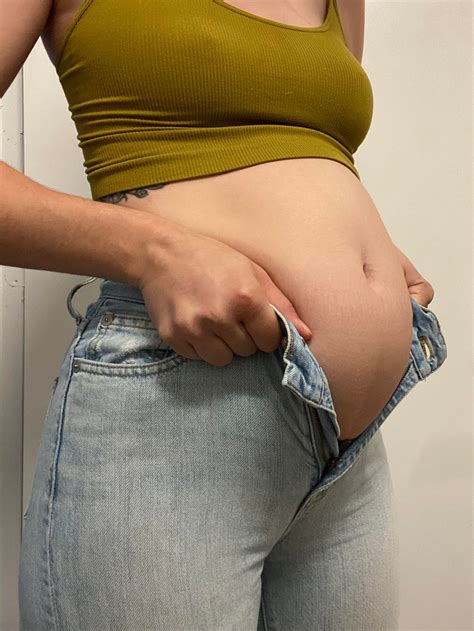 Food Baby Belly Before And After