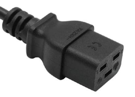 IEC 60320 Power Cord, Straight IEC 60320 C19 Receptacle Power Strip