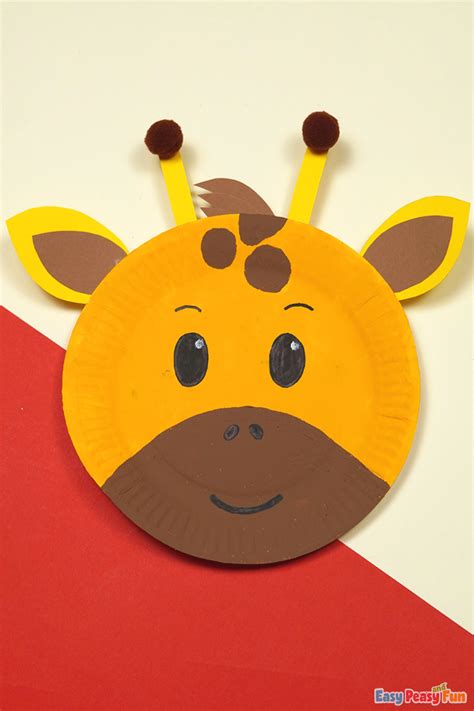 Paper Plate Giraffe Craft - Easy Peasy and Fun