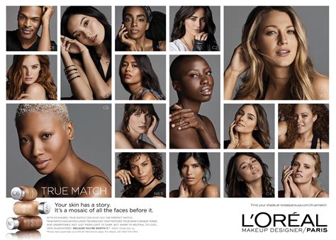loreal paris debuts  true match campaign  skin  story