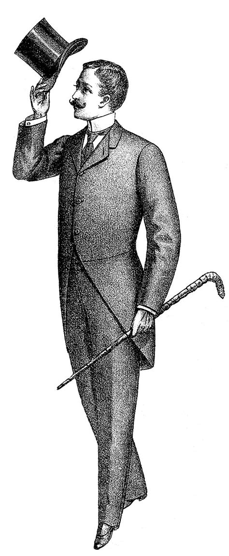 5 Victorian Men's Fashion Images! - The Graphics Fairy