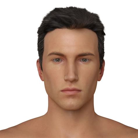 male character realistic 3d model
