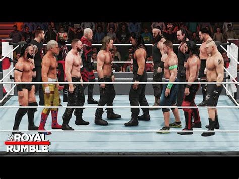 WWE Video games Mods WWE vs AEW 30 Man Royal Rumble Match! | Pro ...