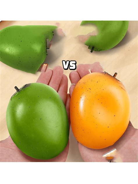 Thermochromic Mango Squeeze Toy, Creative Novel Stress Relief Fluid Toy
