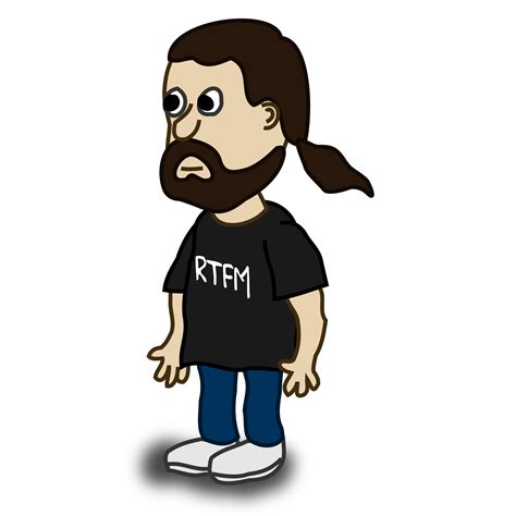 clipart comic characters bearded guy