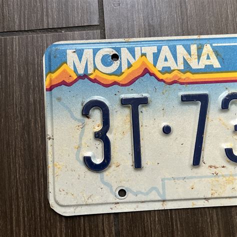 Vintage 1990s Montana Big Sky License Plate 3T 7312E | eBay
