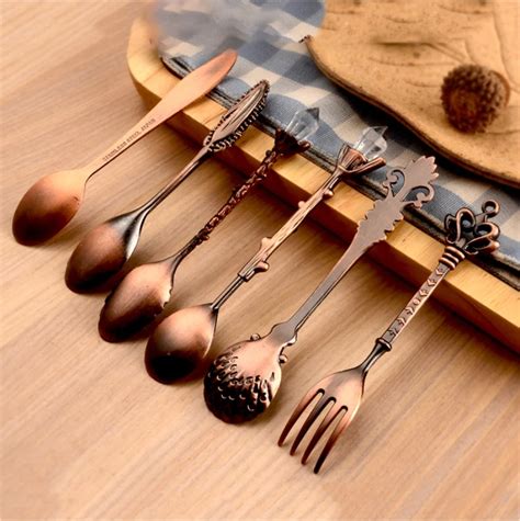 Купить ложка кофе ложка набор винтаж столовую ложку под старину чай ...