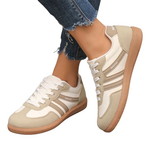 BERANMEY Women's Retro Fashion Sneakers Comfortable Casual Anti Slip