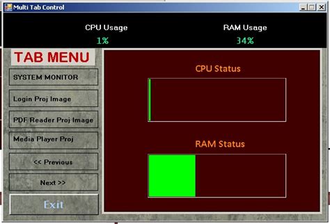 multi tab control sourcecodester