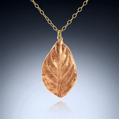 Leaf Necklace Jennifer Aniston 14K Goldfilled Celebrity ...