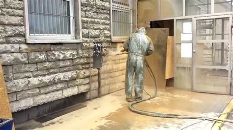 Facade cleaning, mobile sandblasting of brick concrete stone,renovation ...