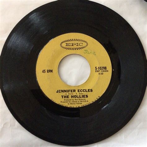 THE HOLLIES 45 RPM Lot Of 2 Records-Stop Stop Stop-IR & Jennifer Eccles