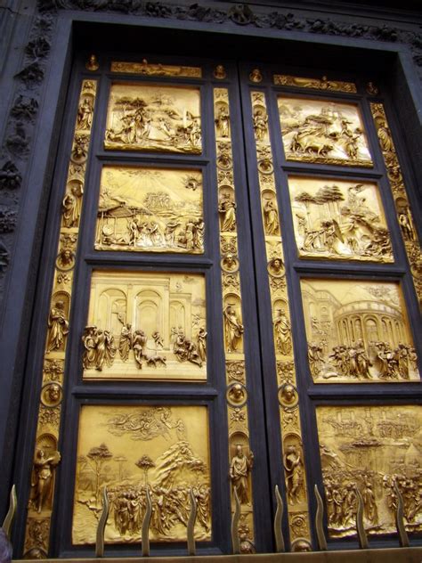 "Gates of Paradise". Northern Gate of the Baptisterium, Florence, Italy ...