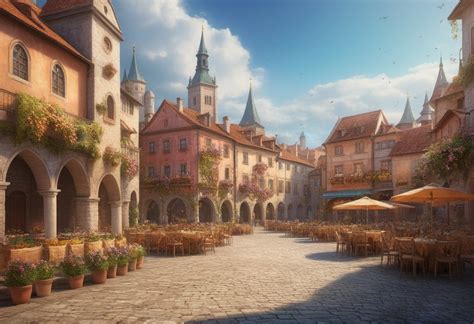 medieval town square Prompts | Stable Diffusion Online