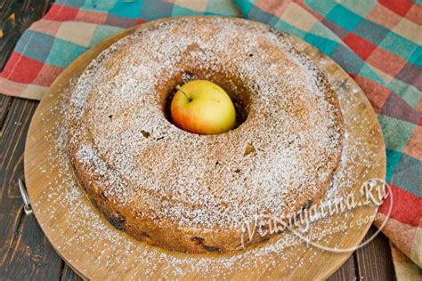 Яблочный пирог на кефире: вкуснее шарлотки - готовить легче | Recipe ...