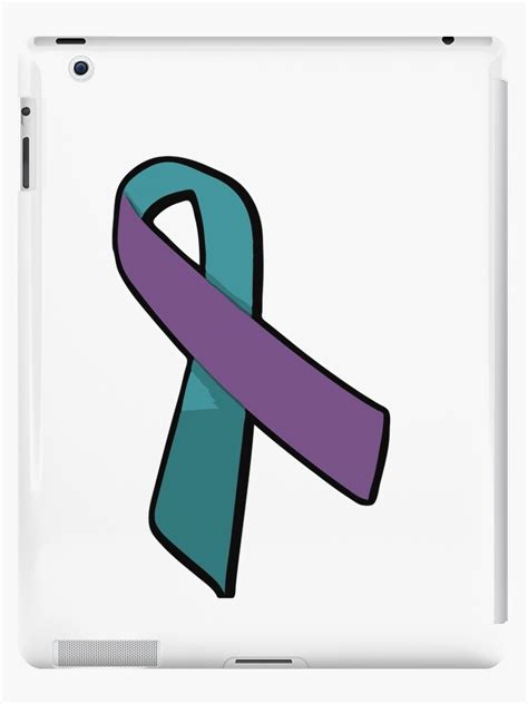 "Domestic violence and sexual assault awareness ribbon" iPad Case ...