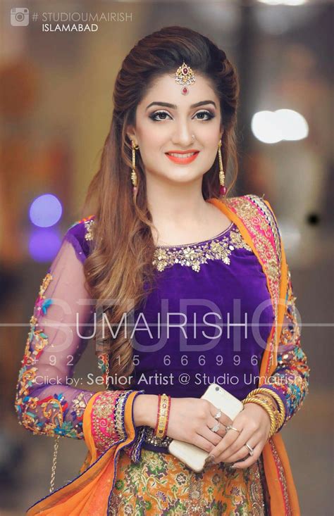 Pin by Zunaira on photography | Bridal hairdo, Pakistani bridal makeup
