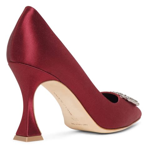 Manolo Blahnik | Floritanuhi 90 dark red crystal pumps | Savannahs
