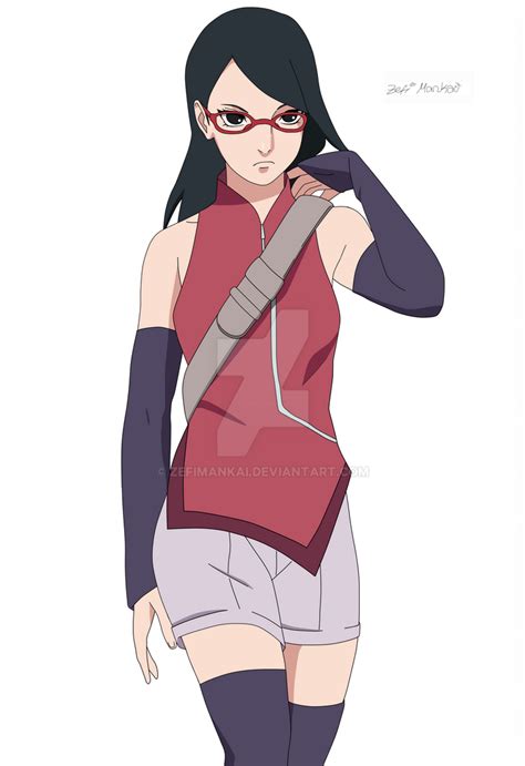 Sarada Uchiha by ZefiMankai on DeviantArt