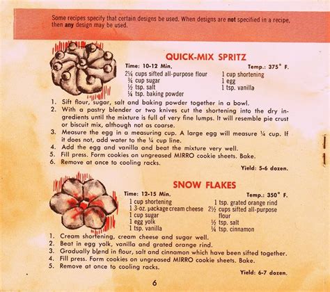 Mirro Cookie Press Recipe Booklet - Banana-breads.com