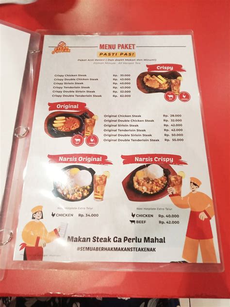 Menu at Steak O Steak restaurant, Curug Sangereng