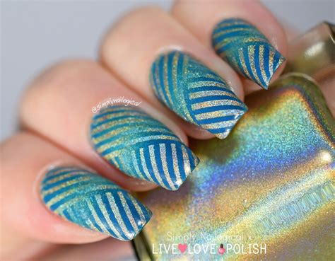 Simply Nailogical: Holo and creme intricate reciprocal gradient with ...