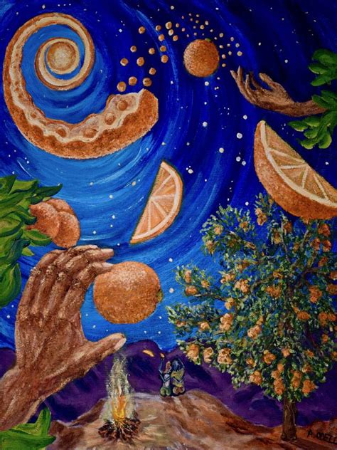 Moon And Stars Painting at PaintingValley.com | Explore collection of ...