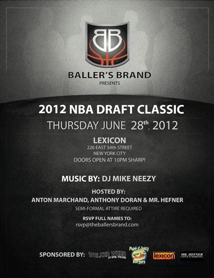 2012 NBA Draft Classic @ Lexicon Thursday June 28, 2012 | Bomb Parties ...