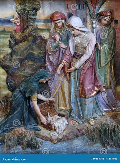 finding  moses stock image image  monastery christianity