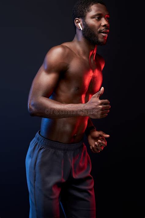 naked man running side stock   royalty  stock