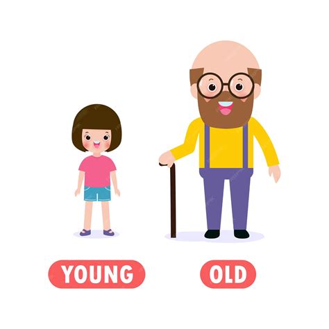 Young And Old Cartoon