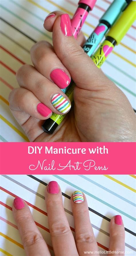 DIY Manicure with Nail Art Pens | Diy manicure, Nail pen, Nail art pen