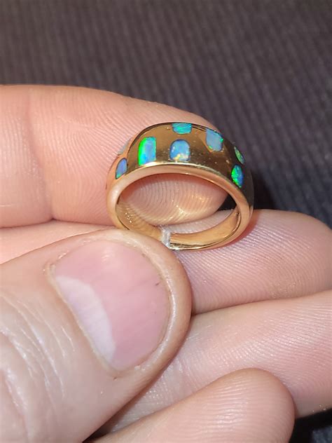 Opal Inlay Ring | Australian Opal Mines