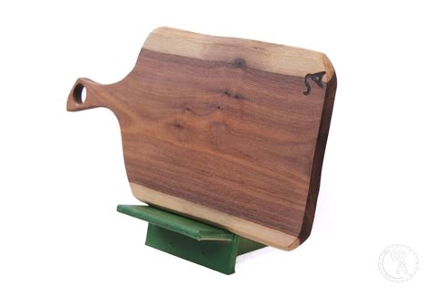 Large Walnut Charcuterie Board with handle - Lazy SA Woodcrafts