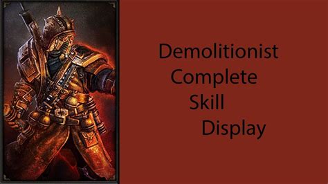 Demolitionist Skill Display Grim Dawn - YouTube