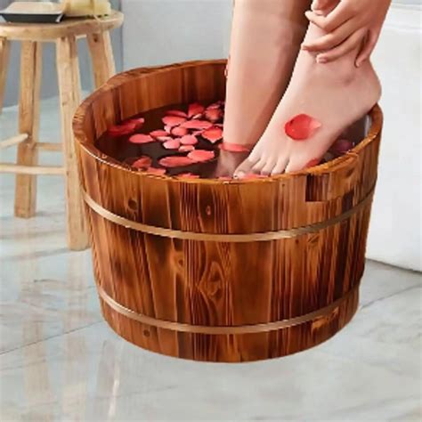Деревянная ванна для ног Kesoto Wood Footbath Basin | AliExpress