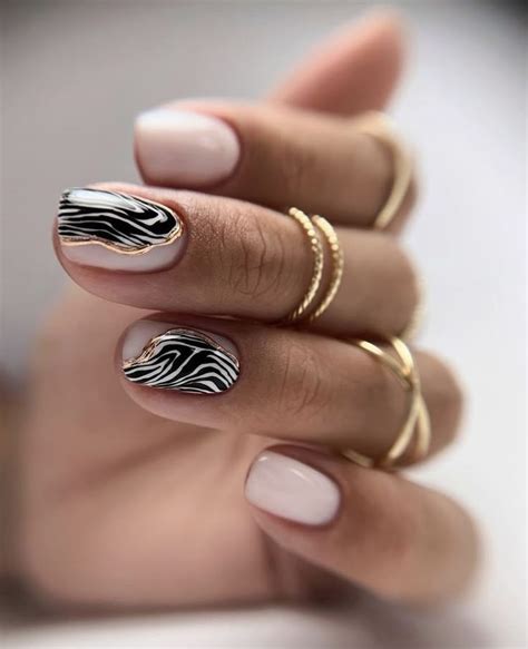 Nailart | Маникюр зебра, Дизайнерские ногти, Красивые ногти