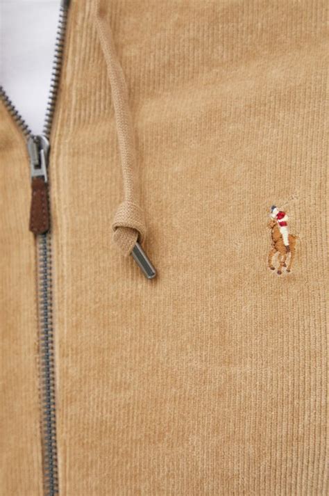 Кофта Polo Ralph Lauren чоловіча колір бежевий однотонна | ANSWEAR.ua