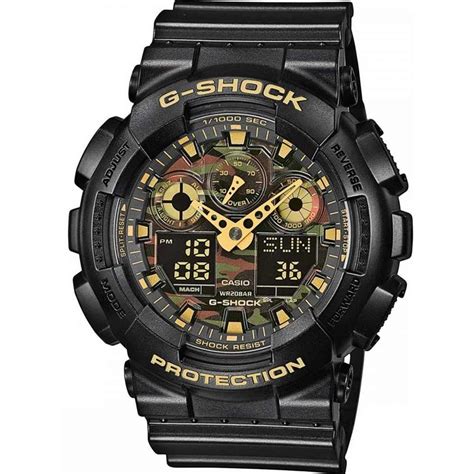 casio  shock mens blackgold multifunctional  ga cf aer