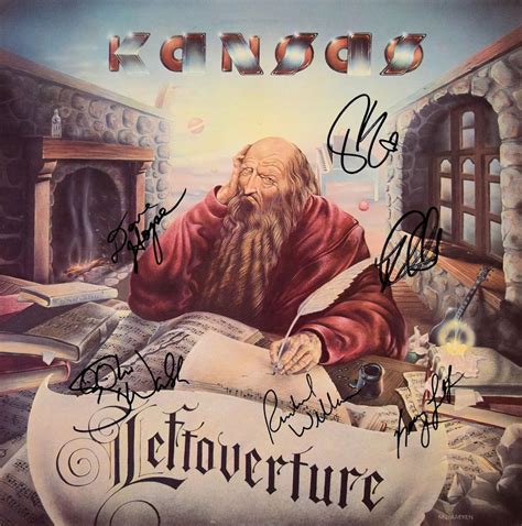 Kansas signed Leftoverture album | EstateSales.org