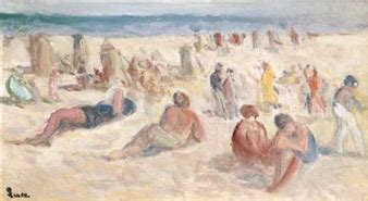 Maximilien Luce | Sur la plage de Paramé | MutualArt