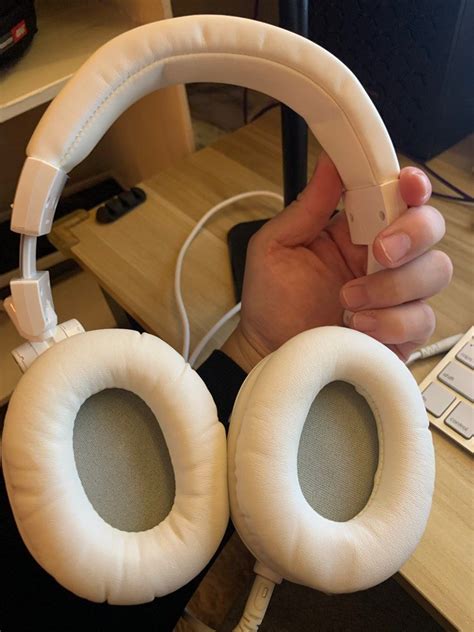 ATH M50X white, Audio, Headphones & Headsets on Carousell