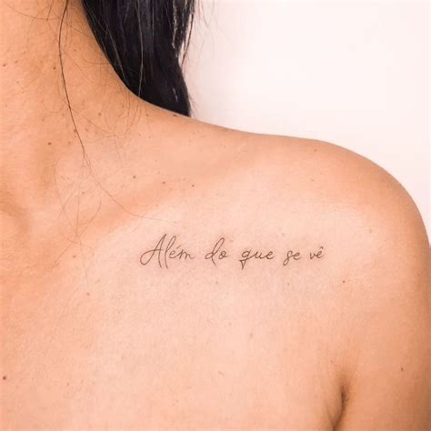 Escrita Tatuagem Feminina Delicada Frases