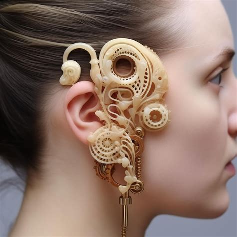 Premium Photo | Earring machine ear body piercing