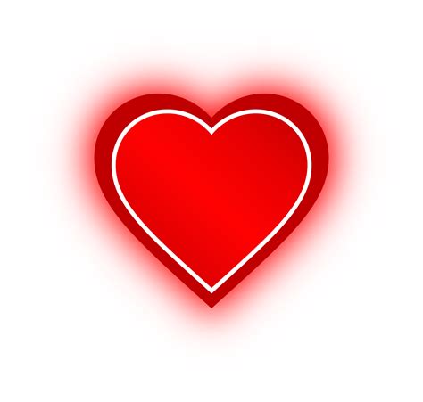 Neon Red Heart Banner, Neon Heart 10976392 PNG