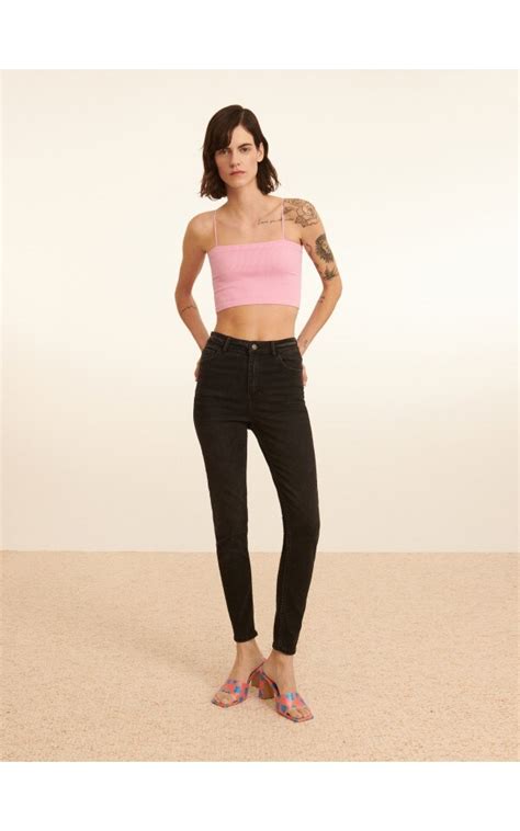 Джинсы slim с высокой посадкой, RESERVED, 1245H-99J