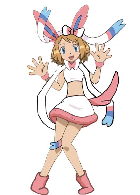 Serena in Sylveon outfit (short hair) | Pokemon ash and serena, Pokemon ...